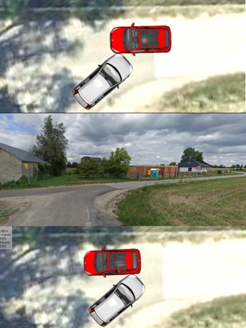 Rekonstrukcja kolizji drogowej – mechanizm zderzenia Peugeot i Forda