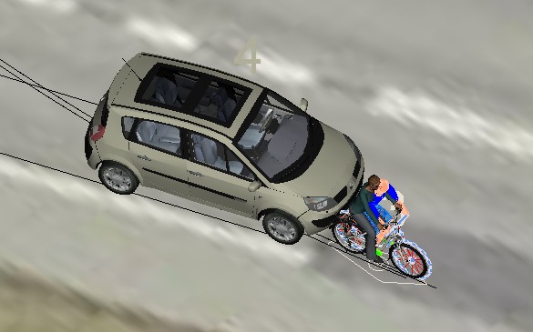 Rekonstrukcja wypadku z udziałem rowerzysty