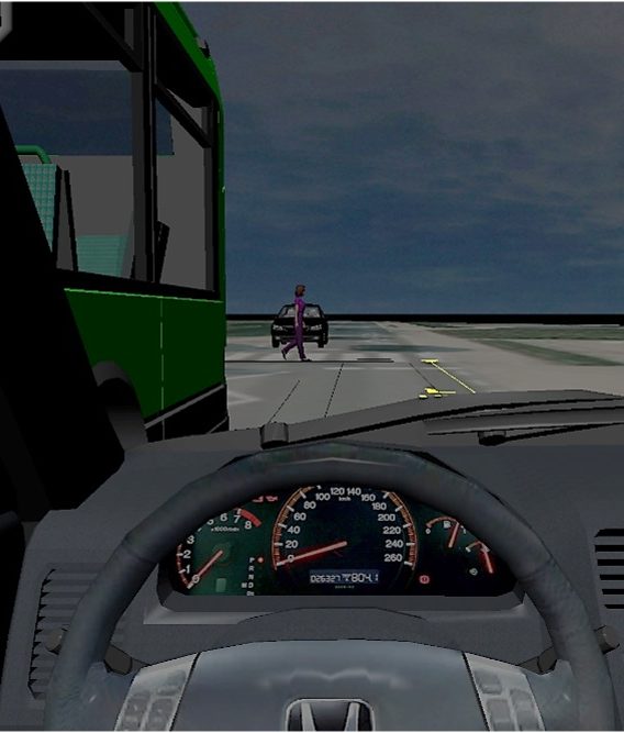 Rekonstrukcja wypadku z pieszym nocą